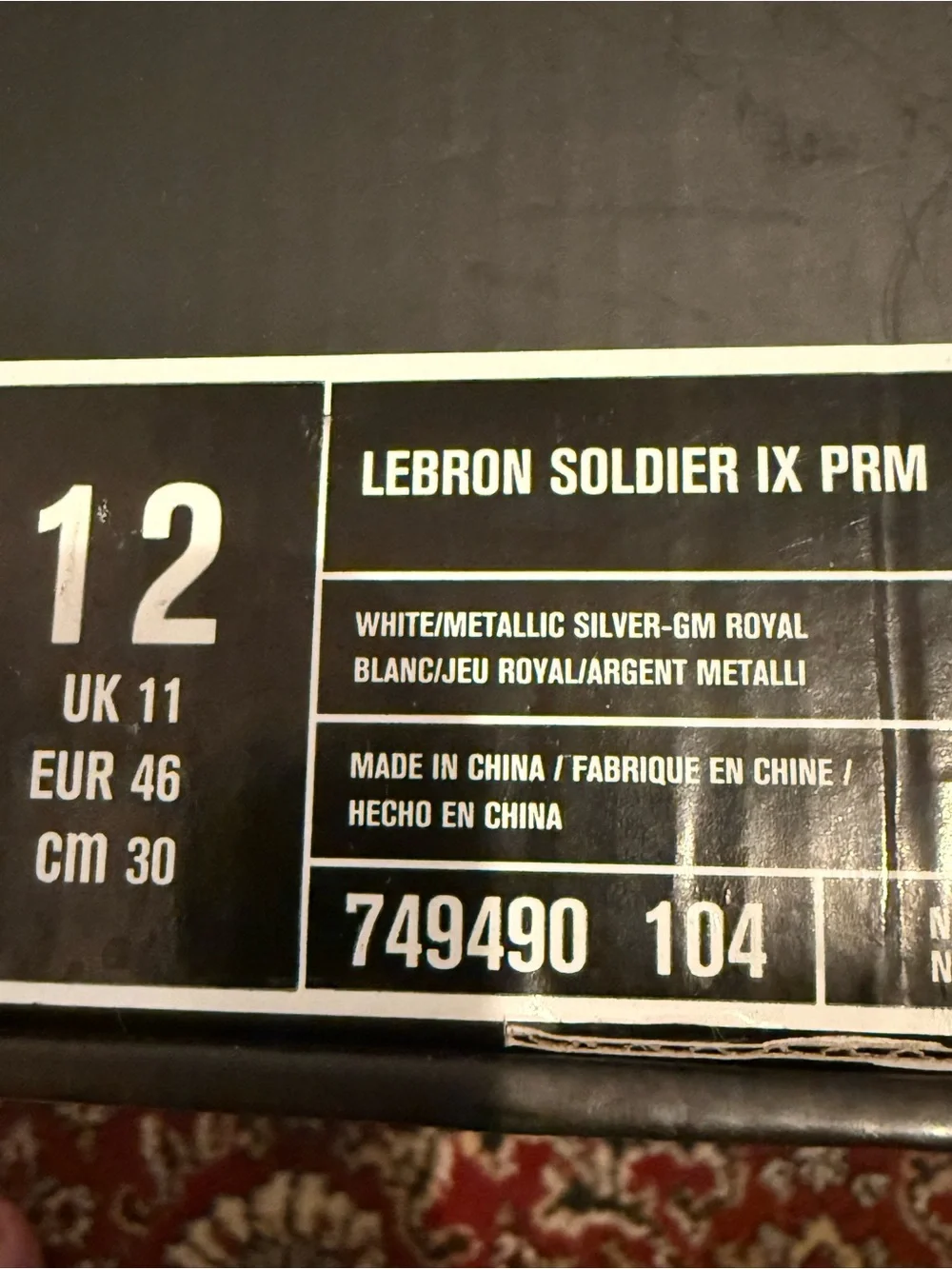 Nike LeBron Soldier 9 Kentucky Blue and White High-Top Basketball Sneakers